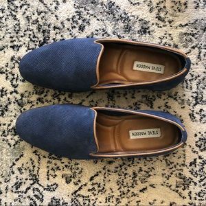 Steve Madden Blue Suede Loafers size 11
